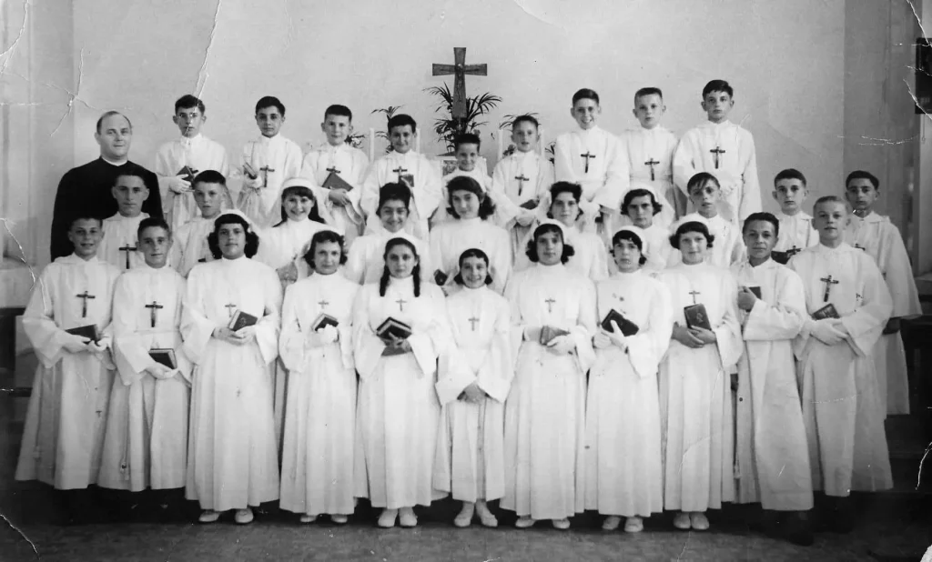 1960 grande communion garcons filles