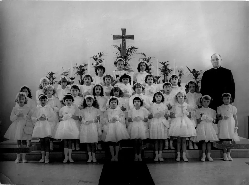 1960 petite communion filles Rouhling
