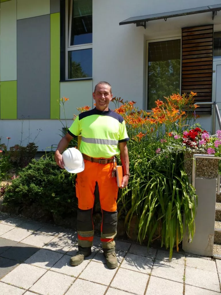 Alain Hautiere en tenue de travail