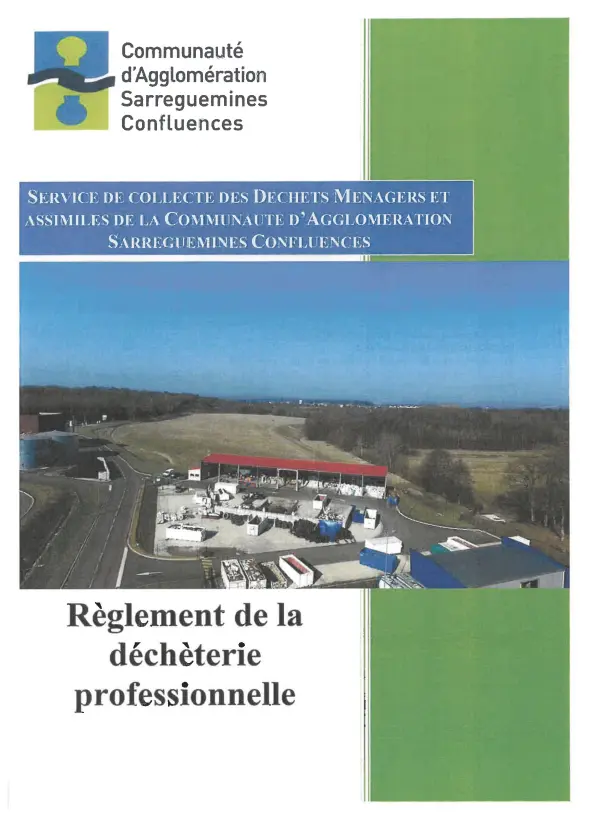 reglement decheterie professionnelle